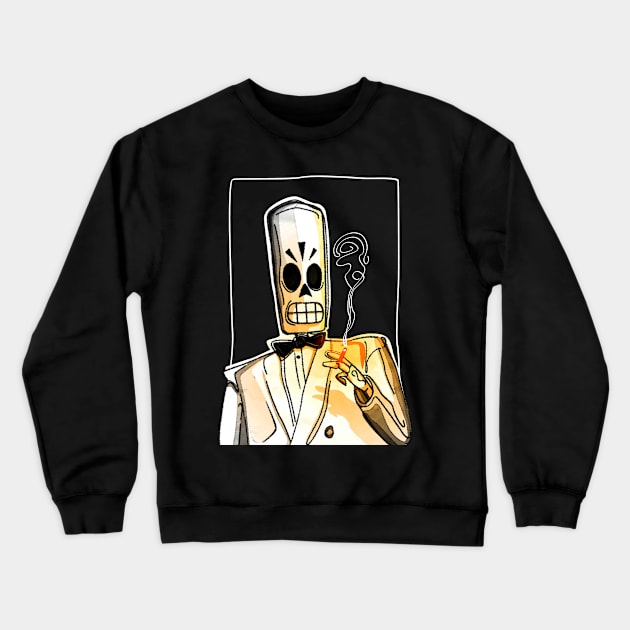 Manny Calavera Crewneck Sweatshirt by biggeek